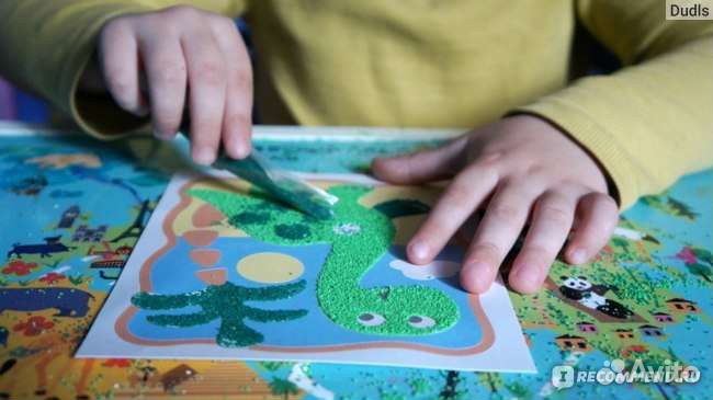 Новый цветной песок для творчества