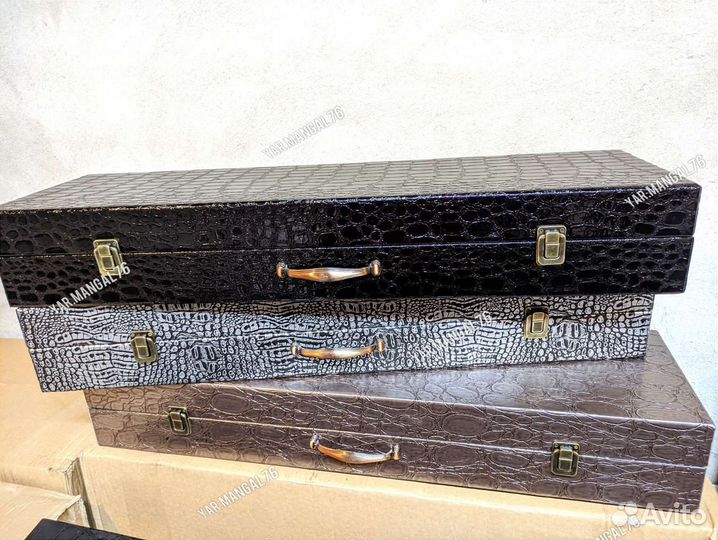 Набор шампуров в деревянном кейсе