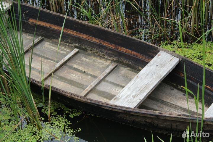 Лодка деревянная для рыбалки И охоты, вёсельное