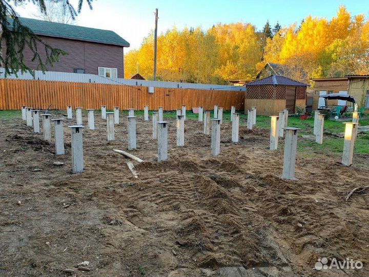 Железобетонные сваи, винтовые сваи под ключ