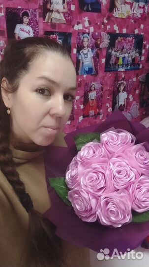 Букет из атласных лент в наличии