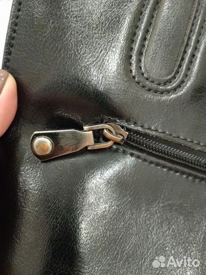 Сумка женская натуральная кожа черная