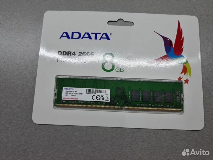 Оперативная память DDR4 8Gb PC4-21300 2666Mhz adat