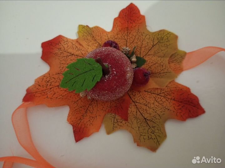 Заколки осенние и пояс новый набор