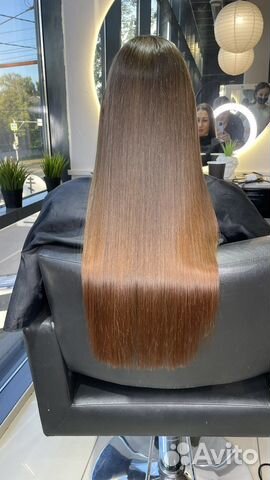 Кератиновое выпрямление волос