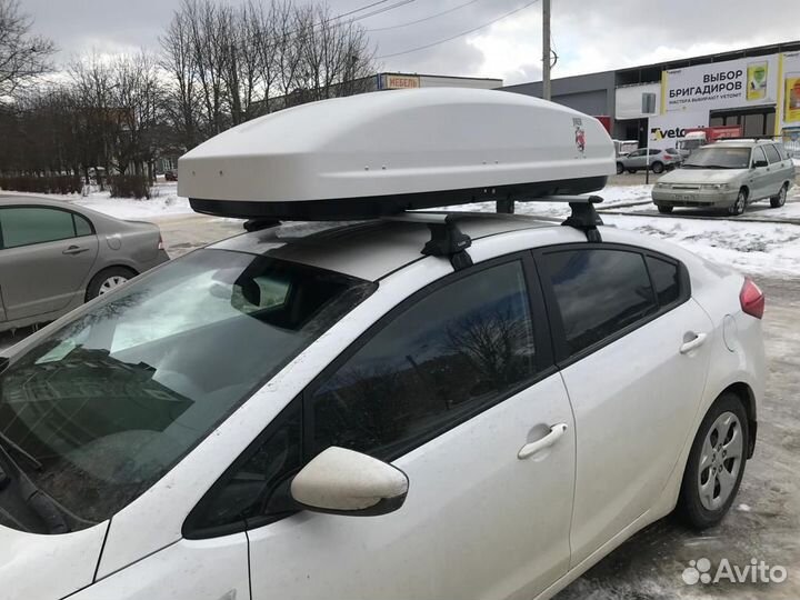 Автобокс на крышу Joker, 530 литров белый