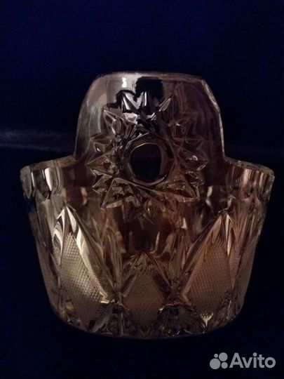 Винтажная хрустальная салатница-конфетница СССР