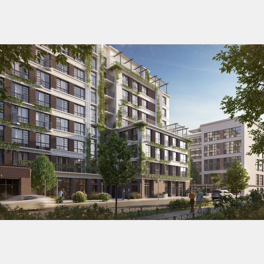 2-к. квартира, 53,7 м², 6/9 эт.