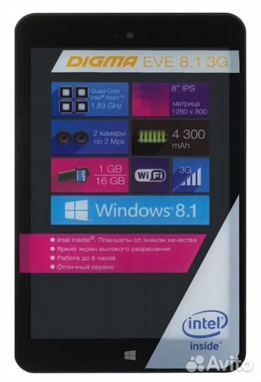Планшет Digma EVE 8.1 3G 8
