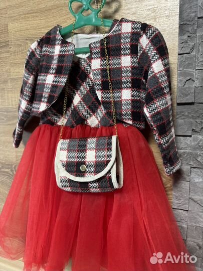 Детское нарядное платье 86-92