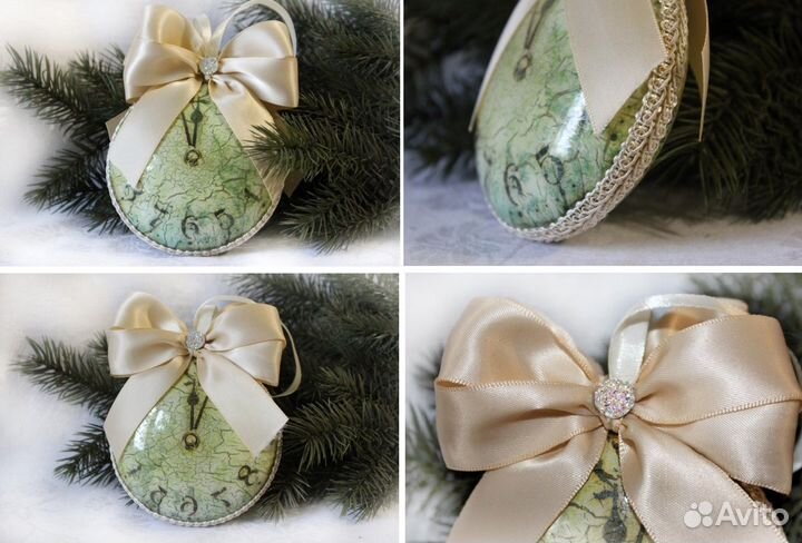 Елочные украшения ручной работы