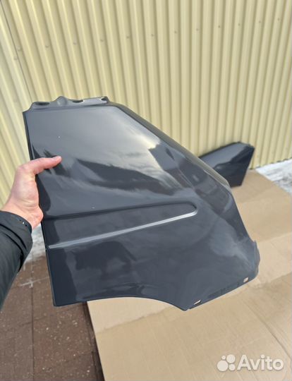 Крылья на Газель пластиковые цвет Шторм Грей серый