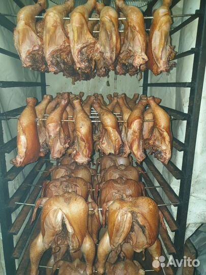 Рабочие в мясной цех