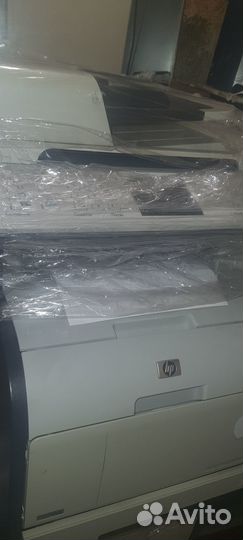 Мфу лазерный цветной hp cm 2320 mfp, сеть,дупл,адф