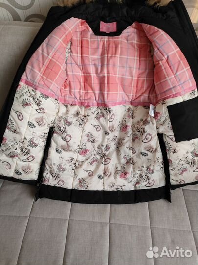 Пуховик зимний на девочку 146