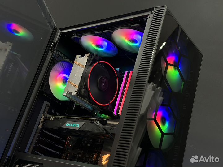 Игровой Пк RTX2060super 8G 32G озу Ryzen 7 SSD+HDD