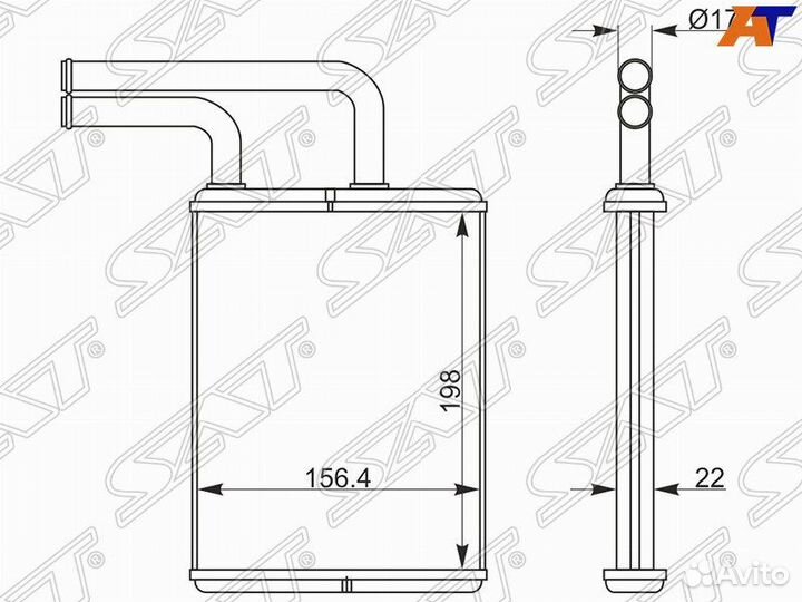 Радиатор отопителя салона mitsubishi outlander 00