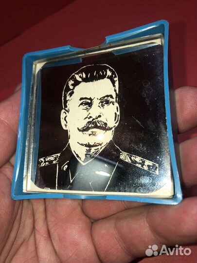 Зеркальная плакетка Сталин