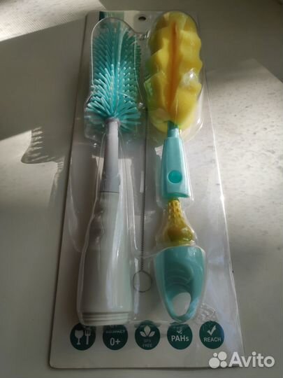 Набор 4 в 1 для мытья бутылочек и сосок