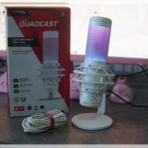 Микрофон hyperx quadcast s белый