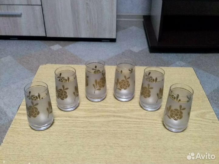 Чешское стекло рюмки