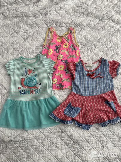 Большой пакет вещей на девочку 86