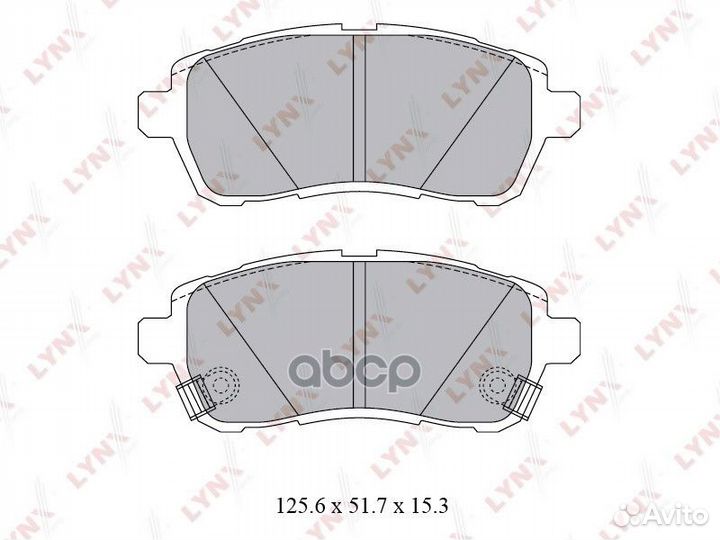 Колодки тормозные дисковые перед BD5123