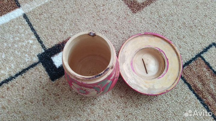 Копилка деревянная СССР грибок