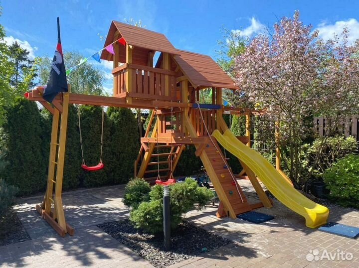 Детская площадка скалодром горка Савушка Люкс 10