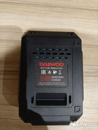 Аккумулятор daewoo 21V. Зарядное устройство