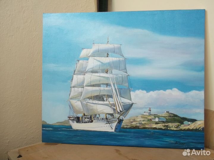 Картина парусник
