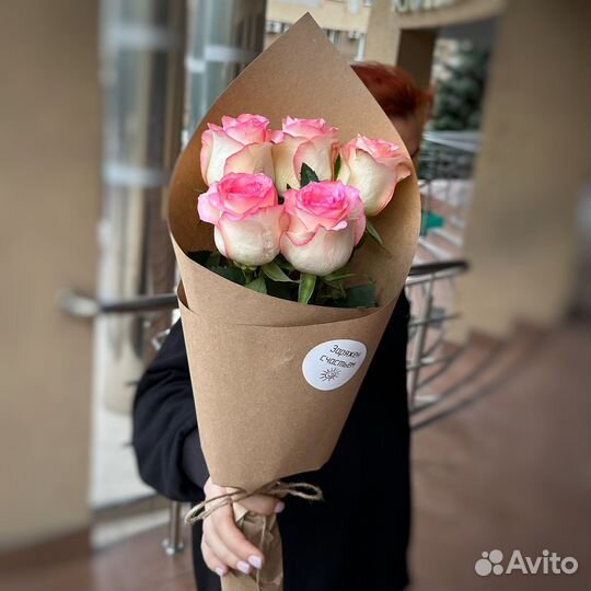 Букет роз эквадор 60 см