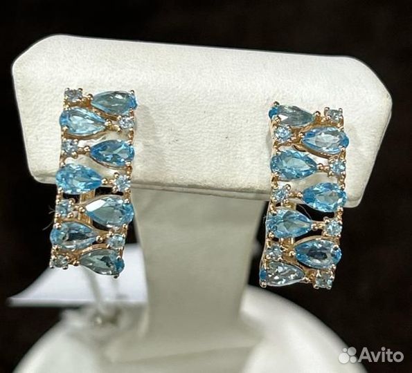 Золотые серьги 585 пробы