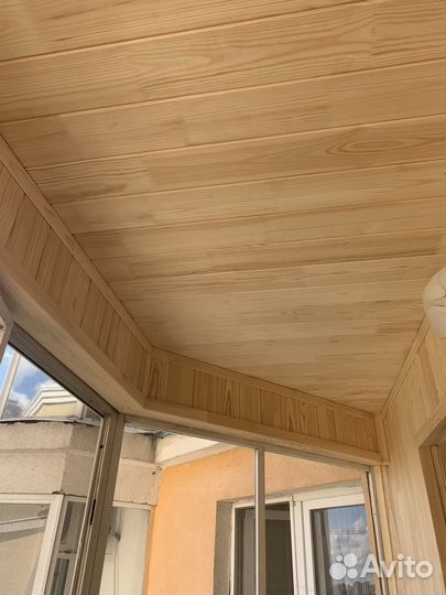 Обшивка балкона.Остекление.Окна