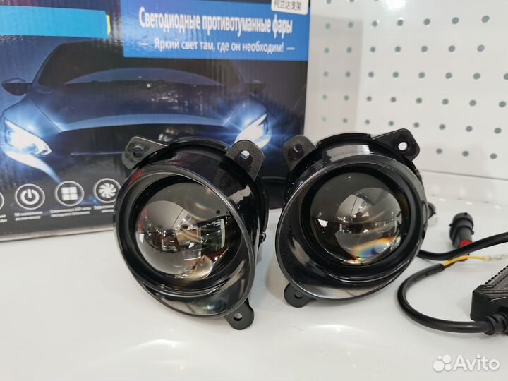 Туманки bi-led LADA Granta Kalina ближний дальний