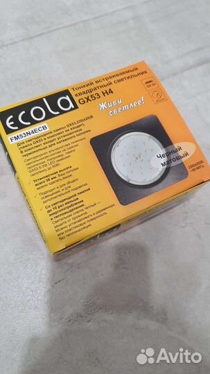 Светильник встраиваемый ecola