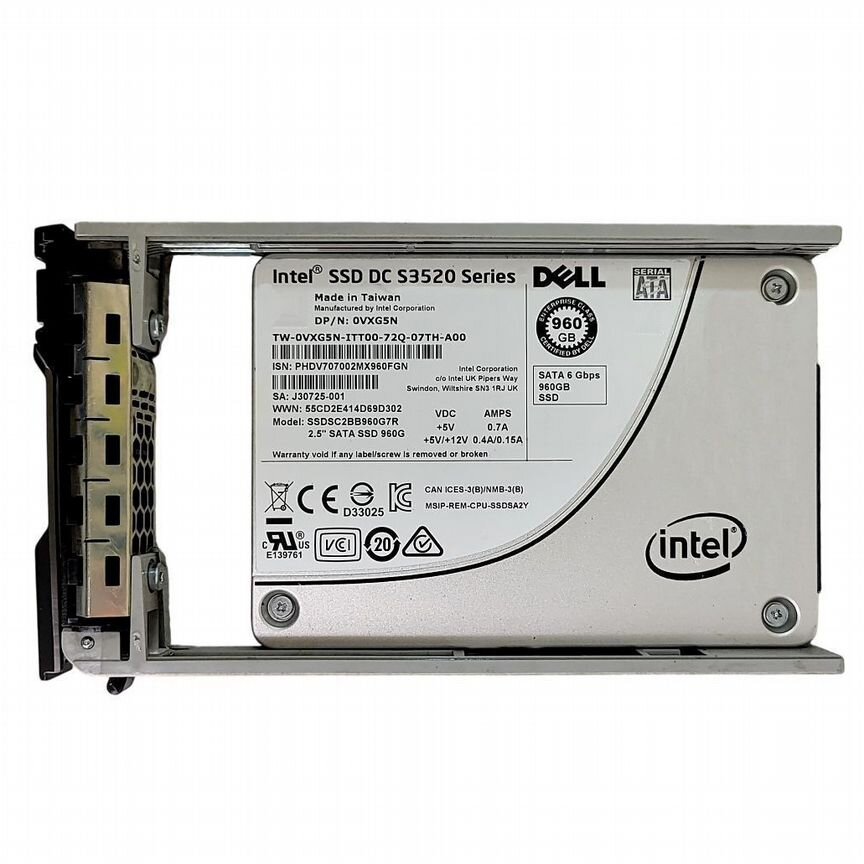 [VXG5N] Жесткий Диск Dell 960gb Sata3 2,5" Ssd Vxg5n
