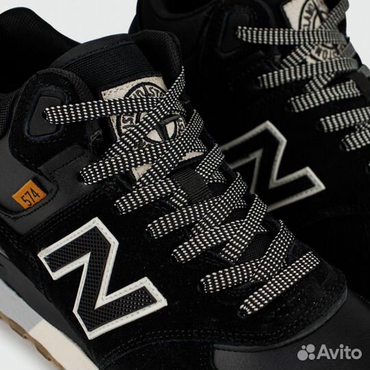 Кроссовки New Balance 574 Mid Black / White with F