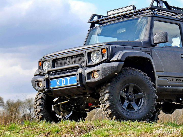 Передний бампер для скрытой лебедки Suzuki Jimny