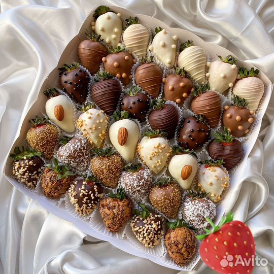 Клубника в шоколаде букеты