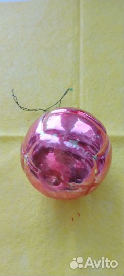 Елочные игрушки СССР мяч волейбольный каталог