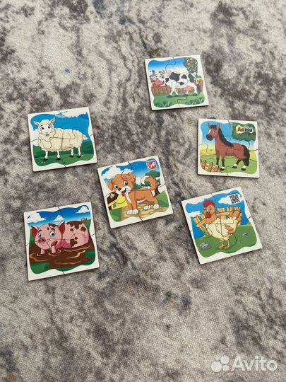 Пазлы для малышей пакетом