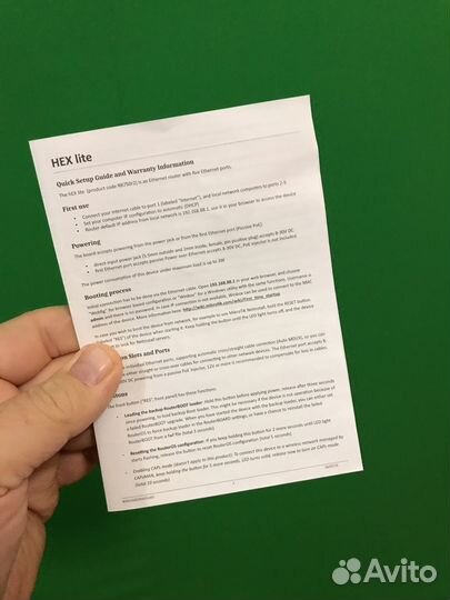 Роутер mikrotik hEX RB750r2