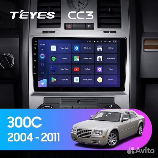 Магнитола Teyes Chrysler 300C CC3L сс3 CC3 2k