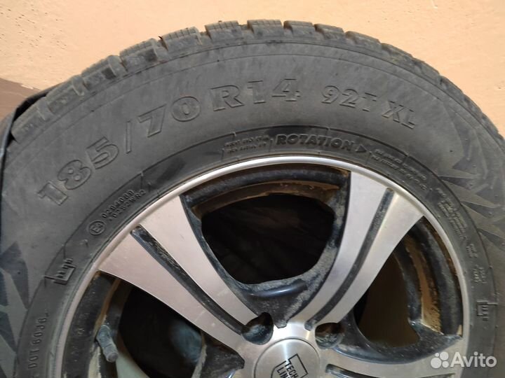 Колеса 185/70 r 14 (зимняя резина)