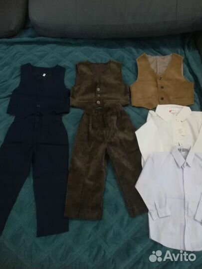 Рубашка, брючки, жилет