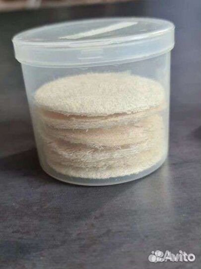 Эко спонжи 6 шт и ватные диски тревел версия 10 шт