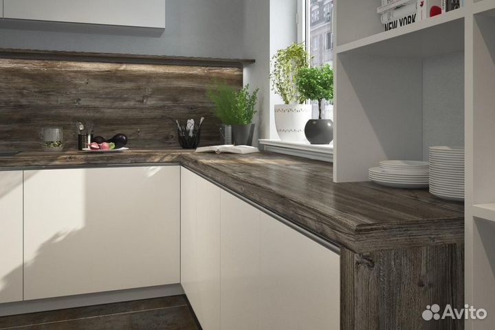 Столешница для кухни 2057/ Сосна Пондероса,3 метра