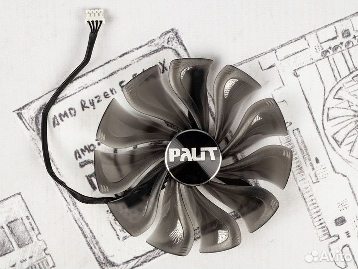Вентилятор для видеокарты RTX Palit Jetstream