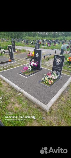 Благоустройство захоронений, установка памятников